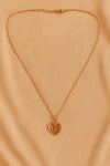 Gold Plated Heart Pendant Necklace