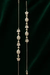 Silver Floral Bead Adjustable Anklet