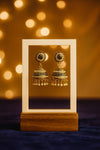 Elegant Gold-Plated Kundan Jhumka Earrings – Traditional Ethnic Design